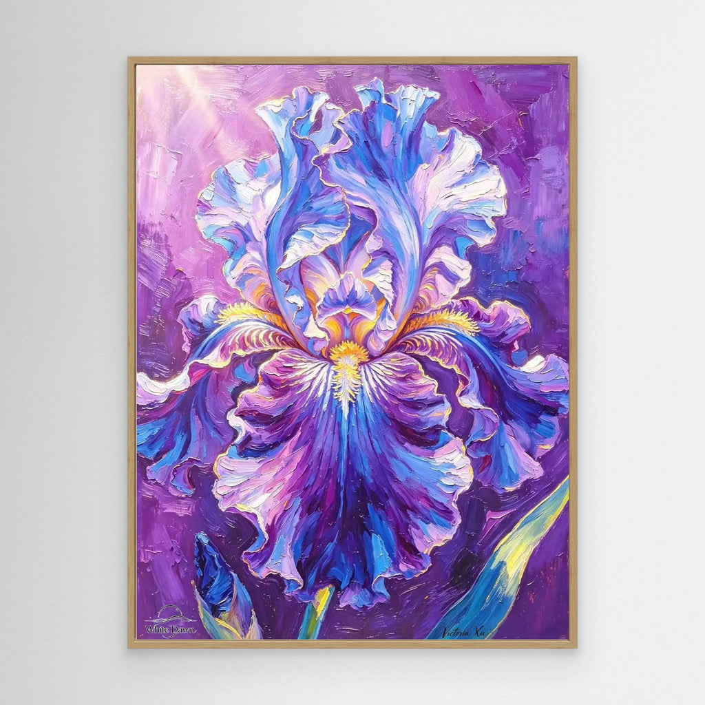 Dazzling Iris — Fauvist Floral Art Print