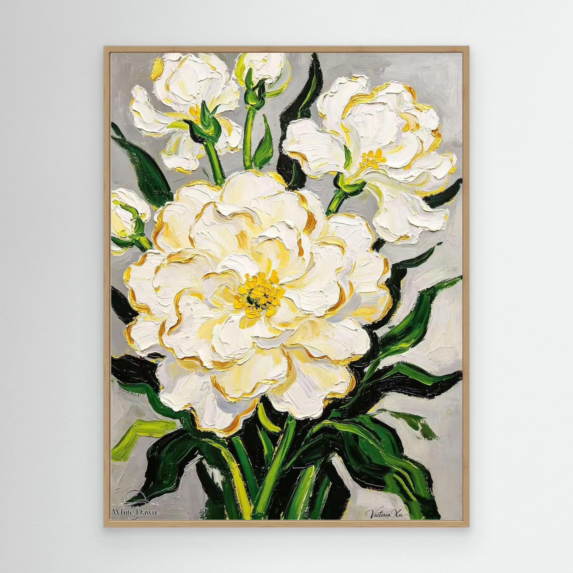 Blooming Tuberose — Fauvist Floral Art Print