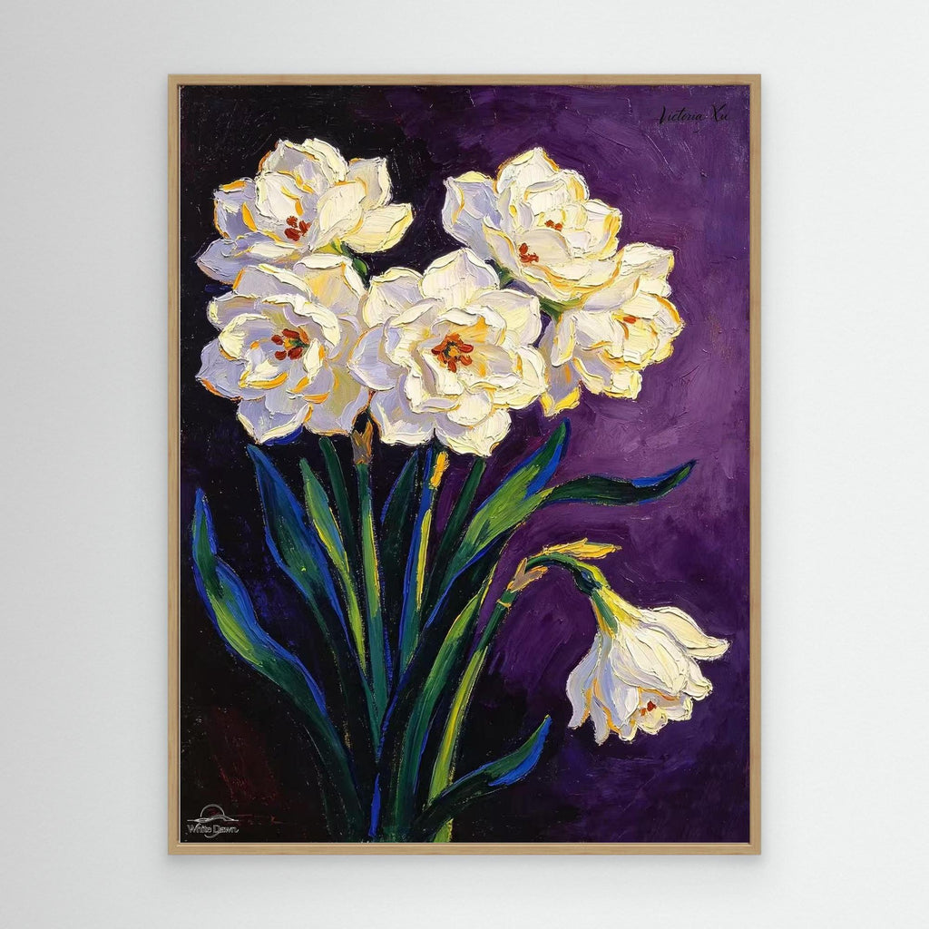 Evening Tuberose — Fauvist Floral Art Print