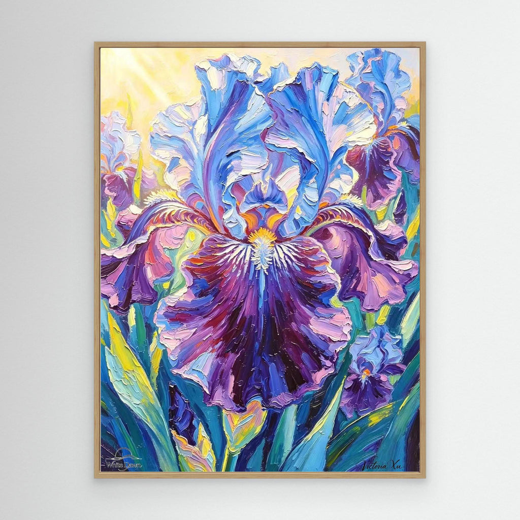 Sunshine Iris — Fauvist Floral Art Print