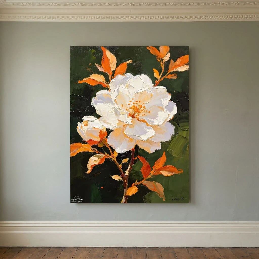 Blooming Champagne Rose · Art Print