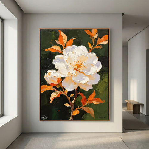 Blooming Champagne Rose · Art Print