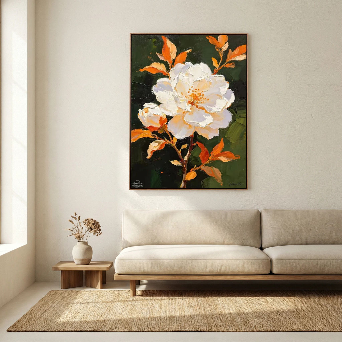 Blooming Champagne Rose · Art Print