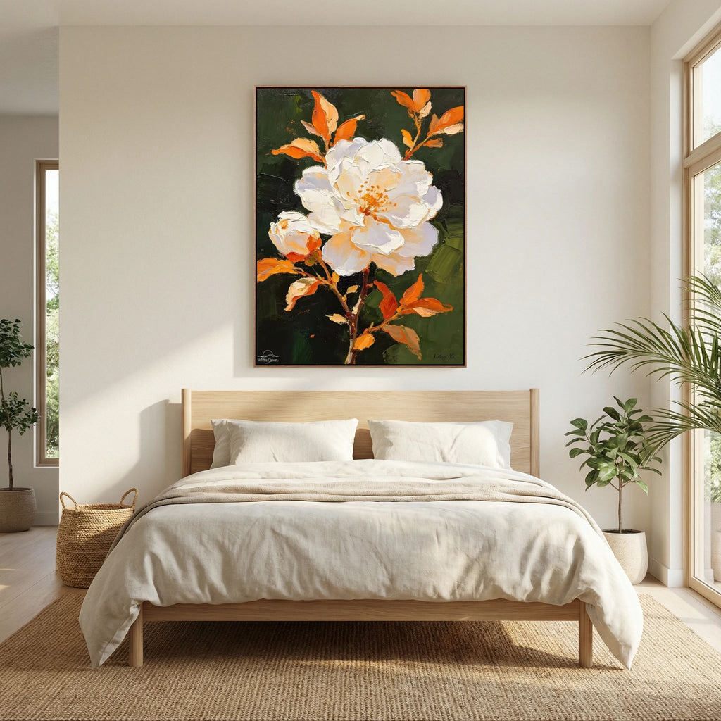Blooming Champagne Rose · Art Print