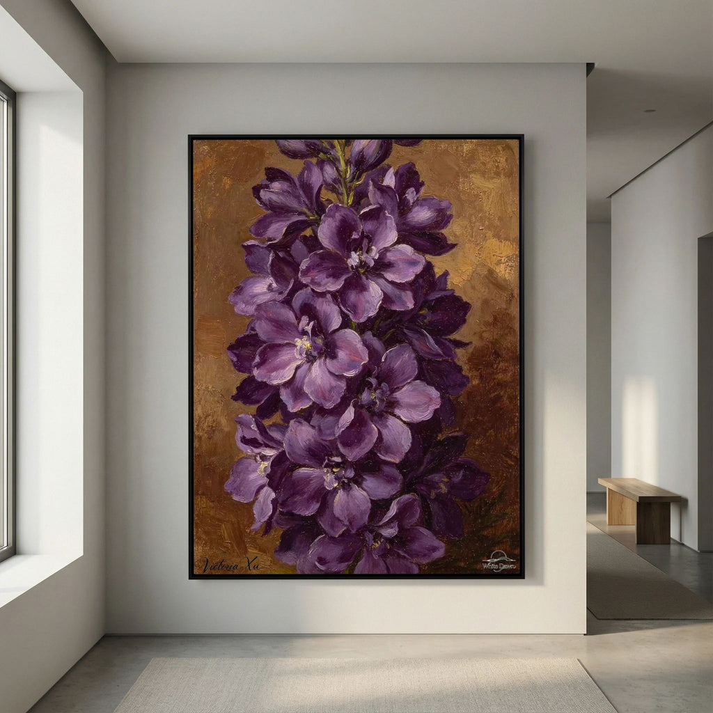Dark‑Blue Larkspur Fine‑Art Print