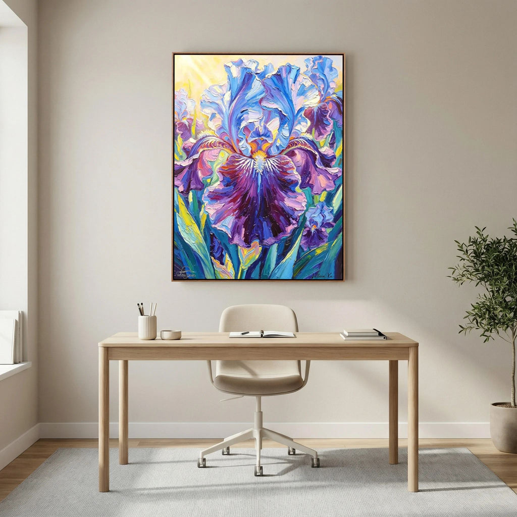 Sunlit Iris Fine‑Art Print