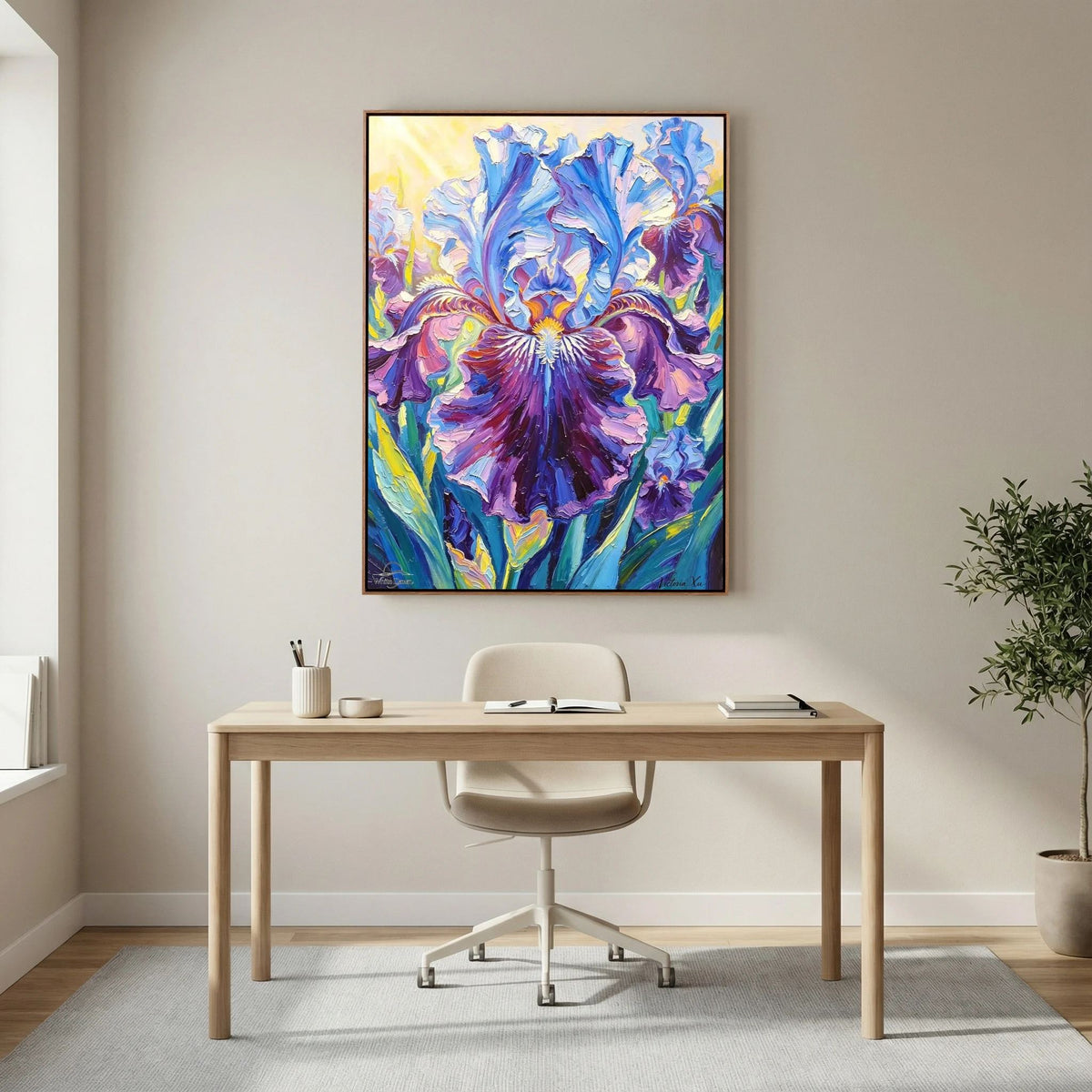 Sunlit Iris Fine‑Art Print