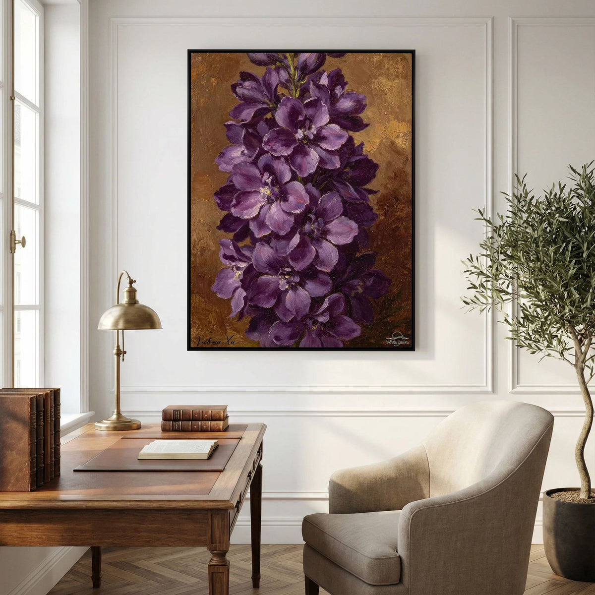 Dark‑Blue Larkspur Fine‑Art Print
