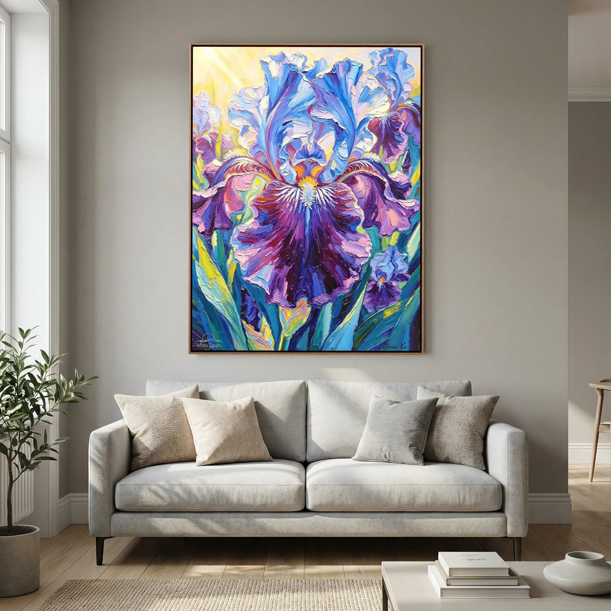 Sunlit Iris Fine‑Art Print