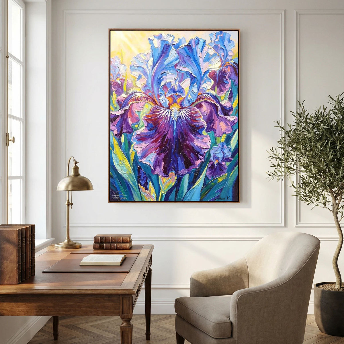 Sunlit Iris Fine‑Art Print