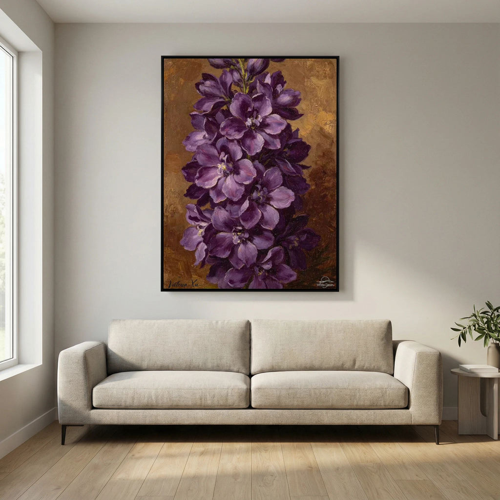Dark‑Blue Larkspur Fine‑Art Print