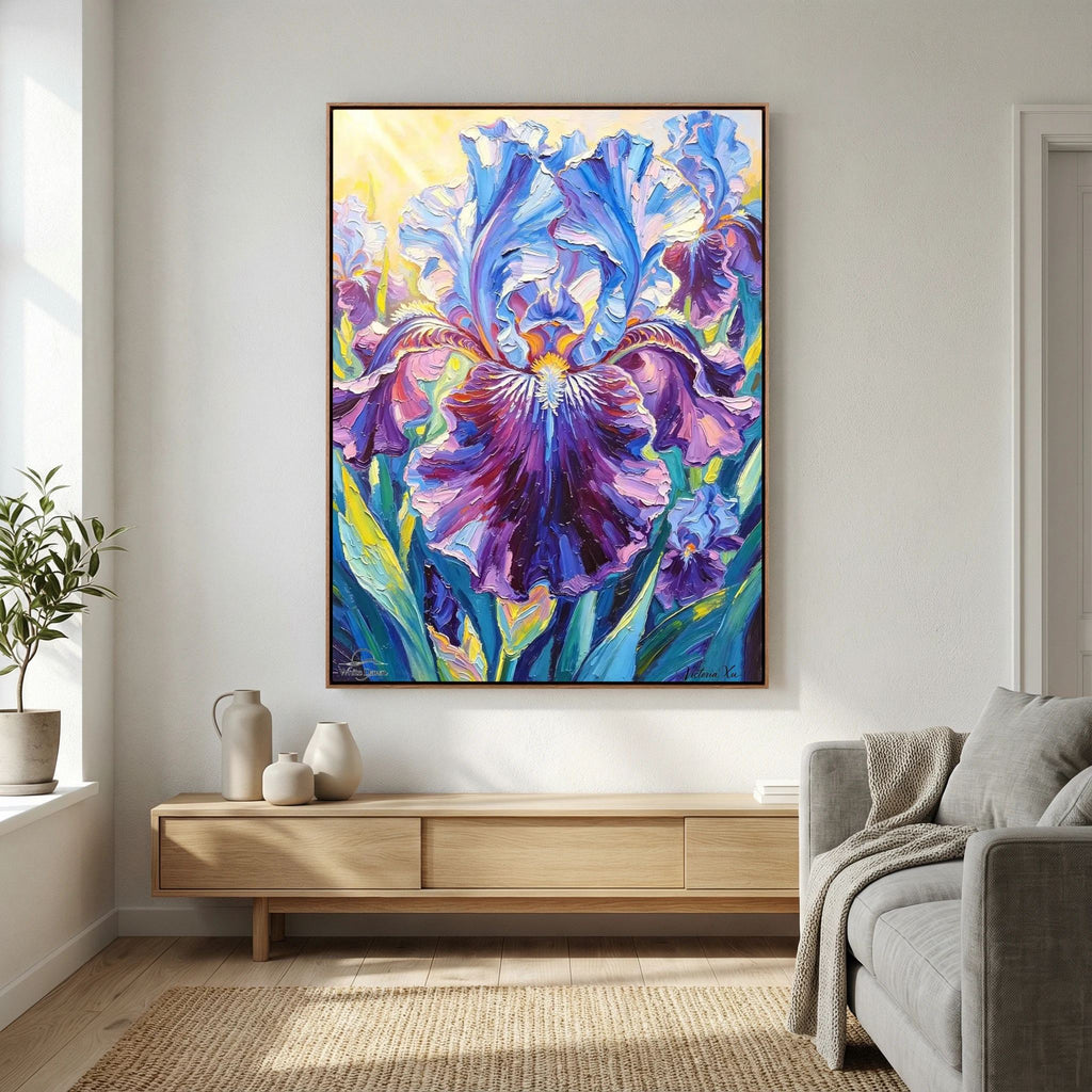 Sunlit Iris Fine‑Art Print
