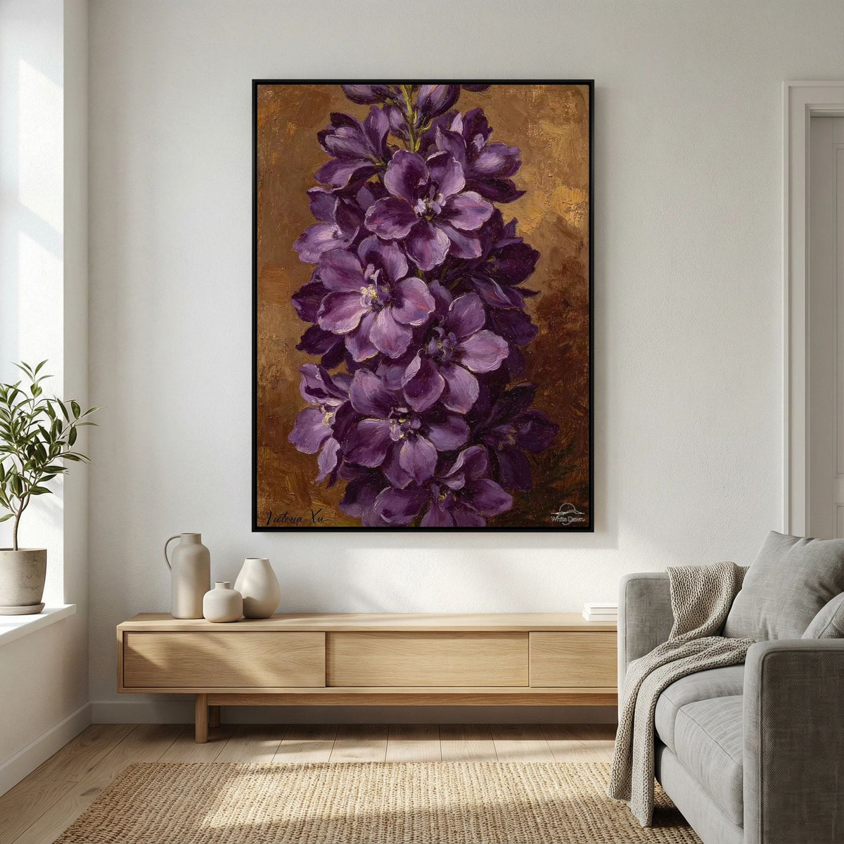 Dark‑Blue Larkspur Fine‑Art Print