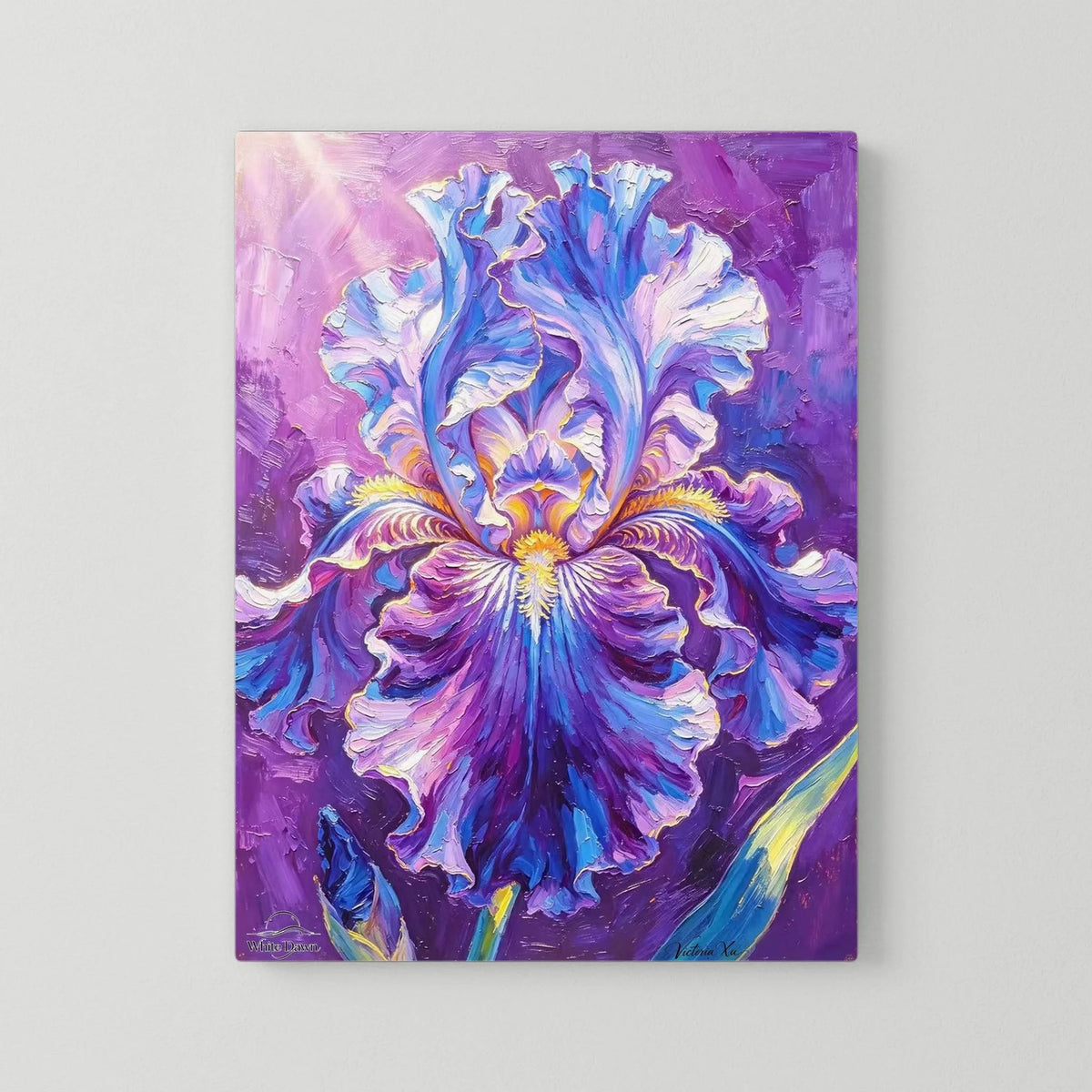 Blooming Purple Iris · Art Print