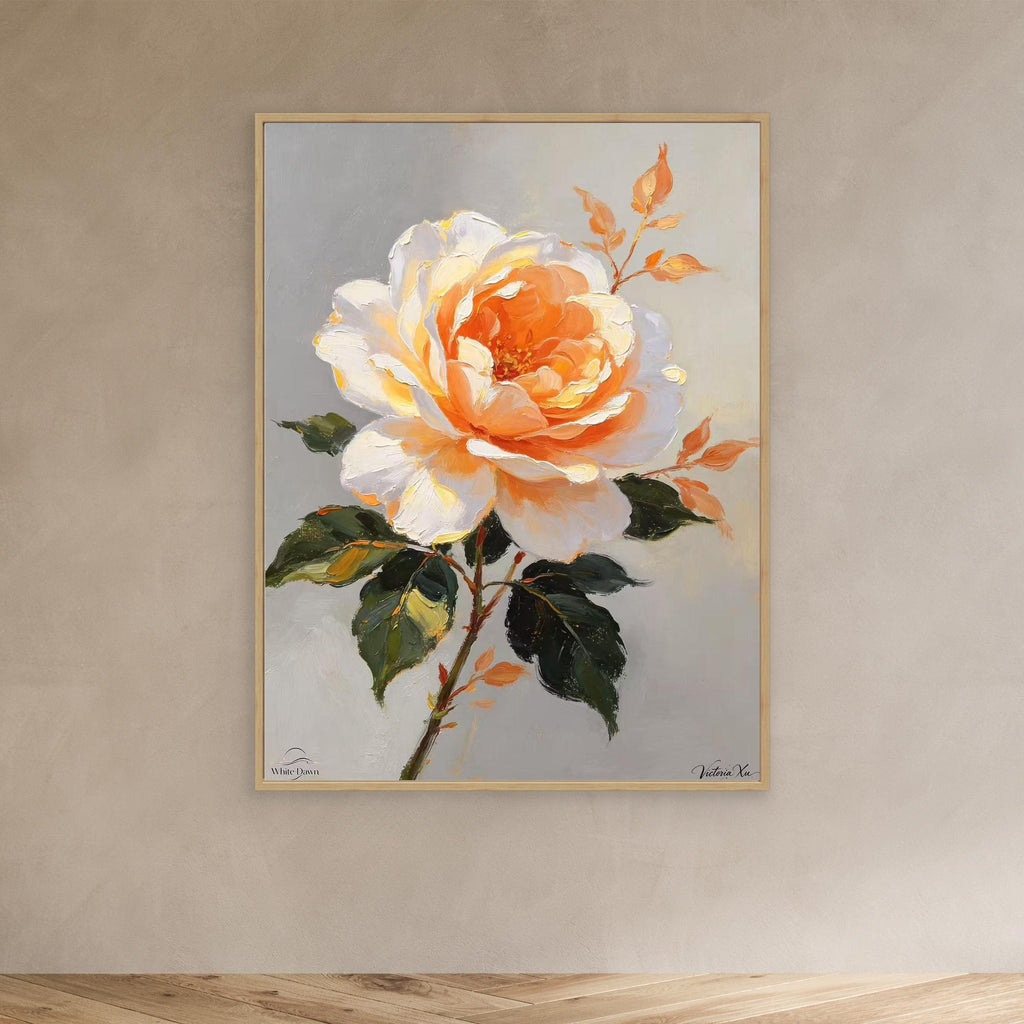 Soft Orange Blossom — Fauvist Floral Art Print