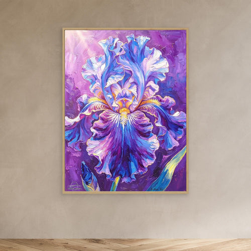 Dazzling Iris — Fauvist Floral Art Print