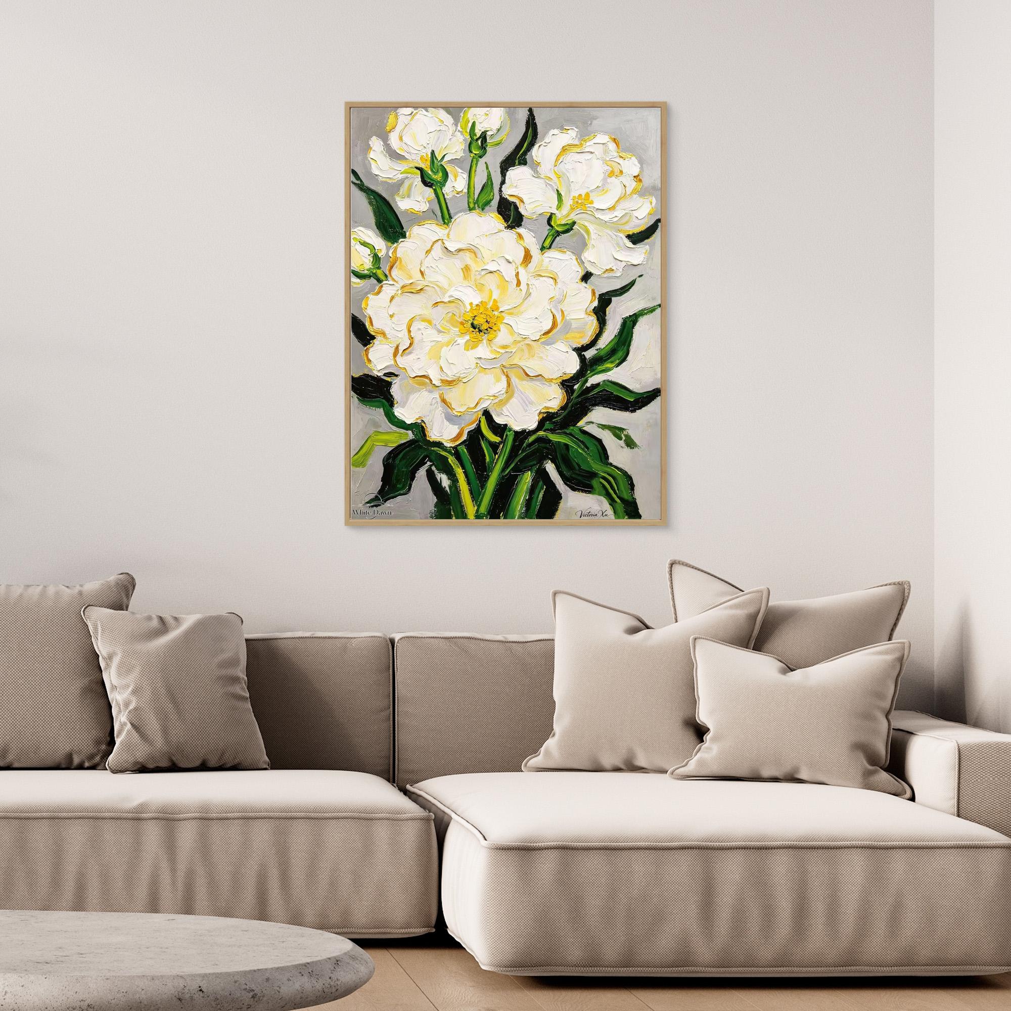 Blooming Tuberose — Fauvist Floral Art Print