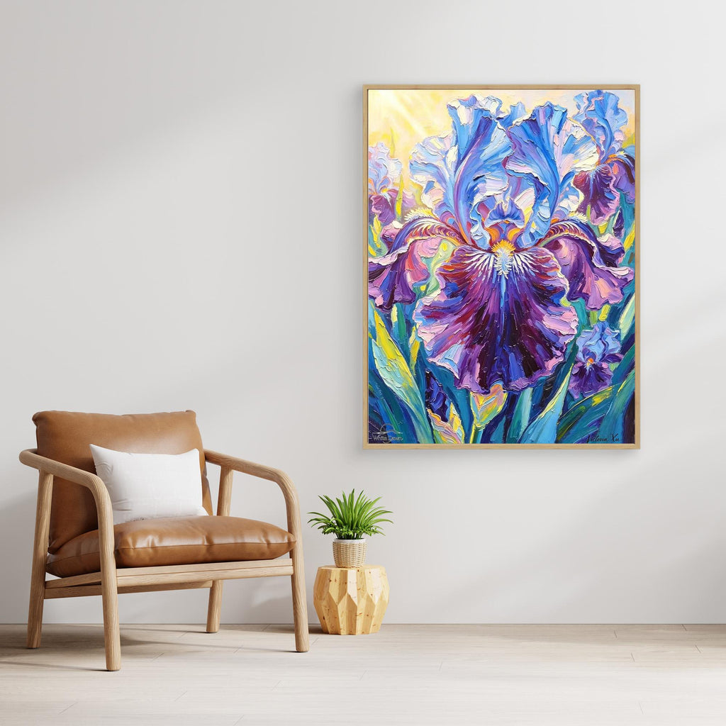 Sunshine Iris — Fauvist Floral Art Print