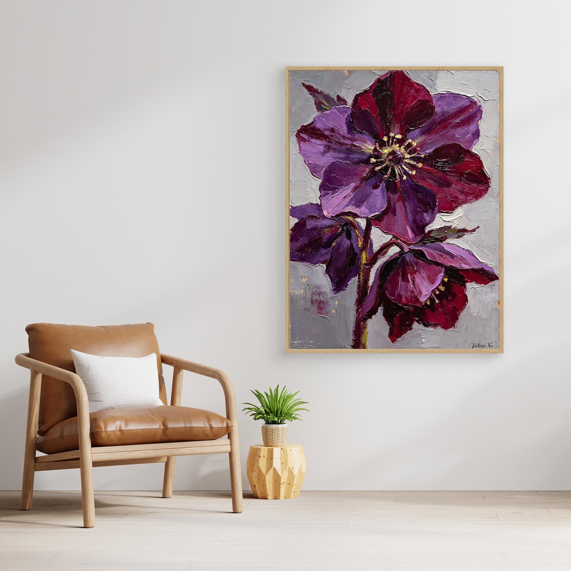 Christmas Rose — Fauvist Floral Art Print