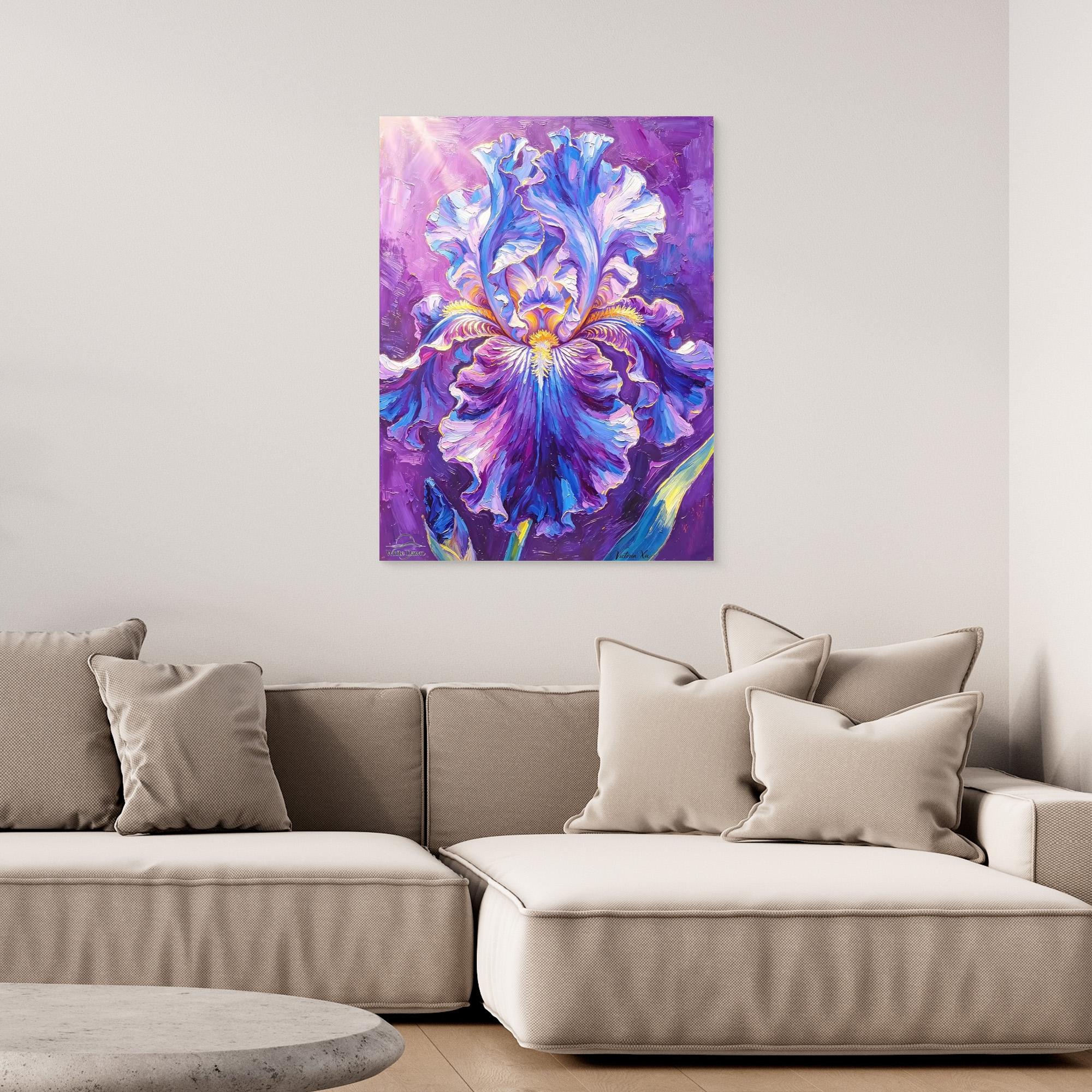 Dazzling Iris — Fauvist Floral Art Print