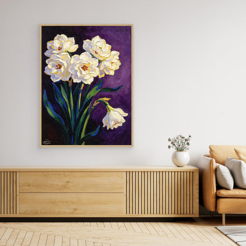 Evening Tuberose — Fauvist Floral Art Print