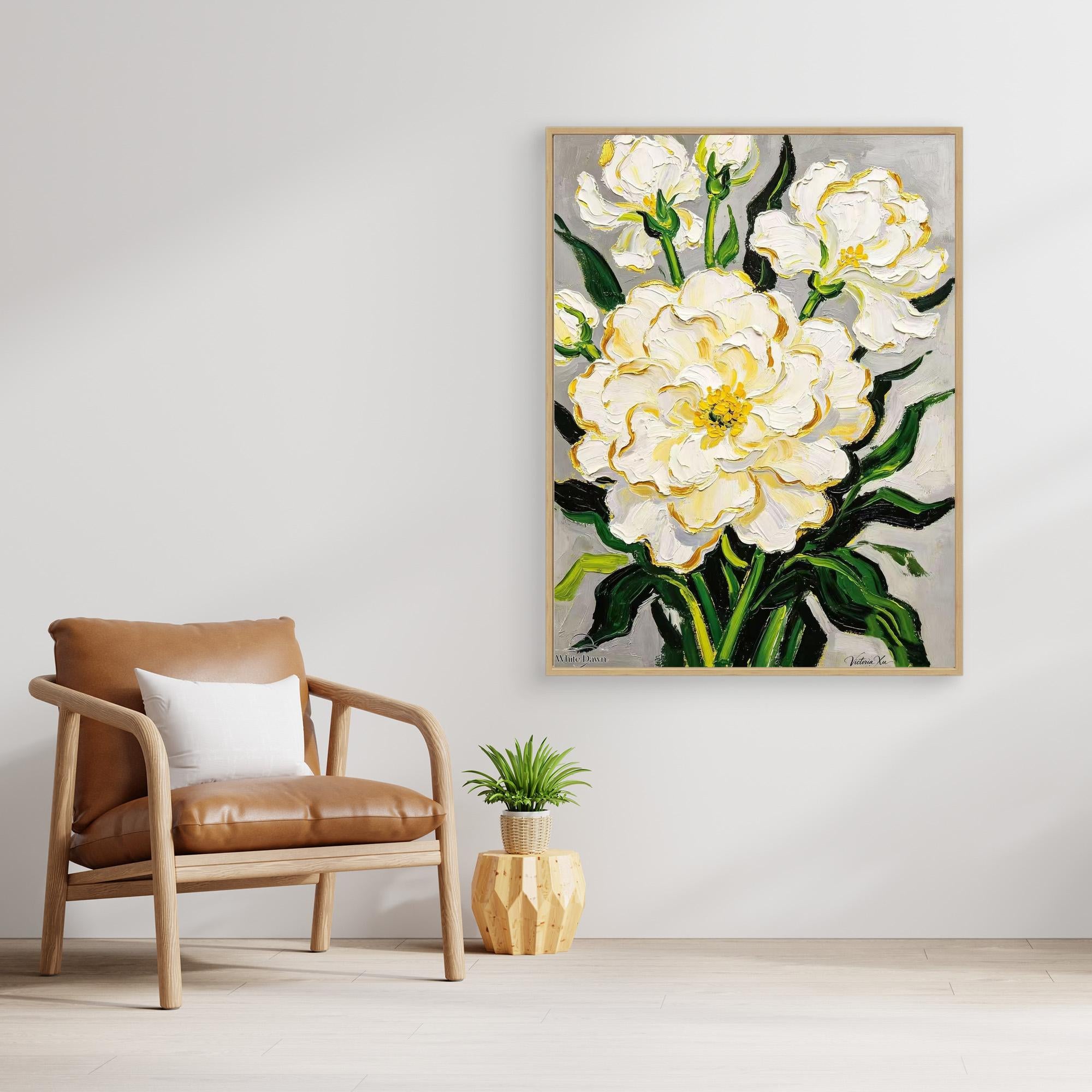 Blooming Tuberose — Fauvist Floral Art Print