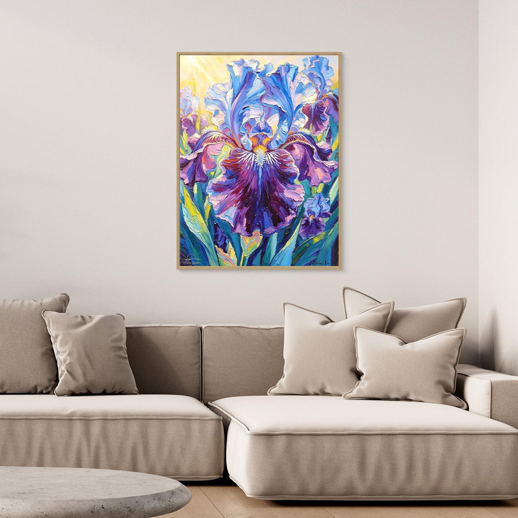 Sunshine Iris — Fauvist Floral Art Print