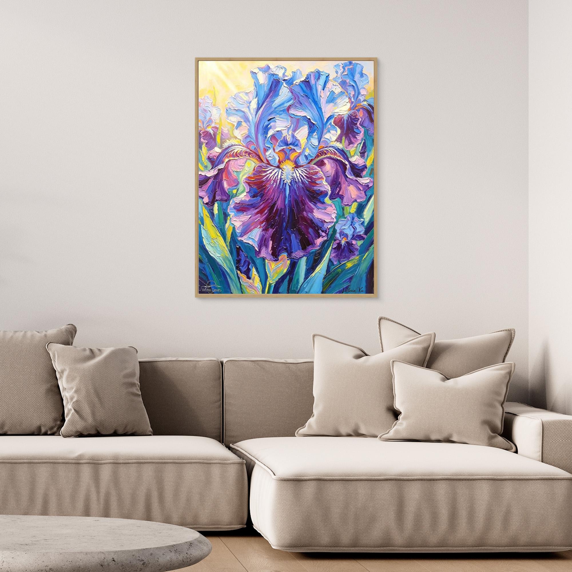 Sunshine Iris — Fauvist Floral Art Print