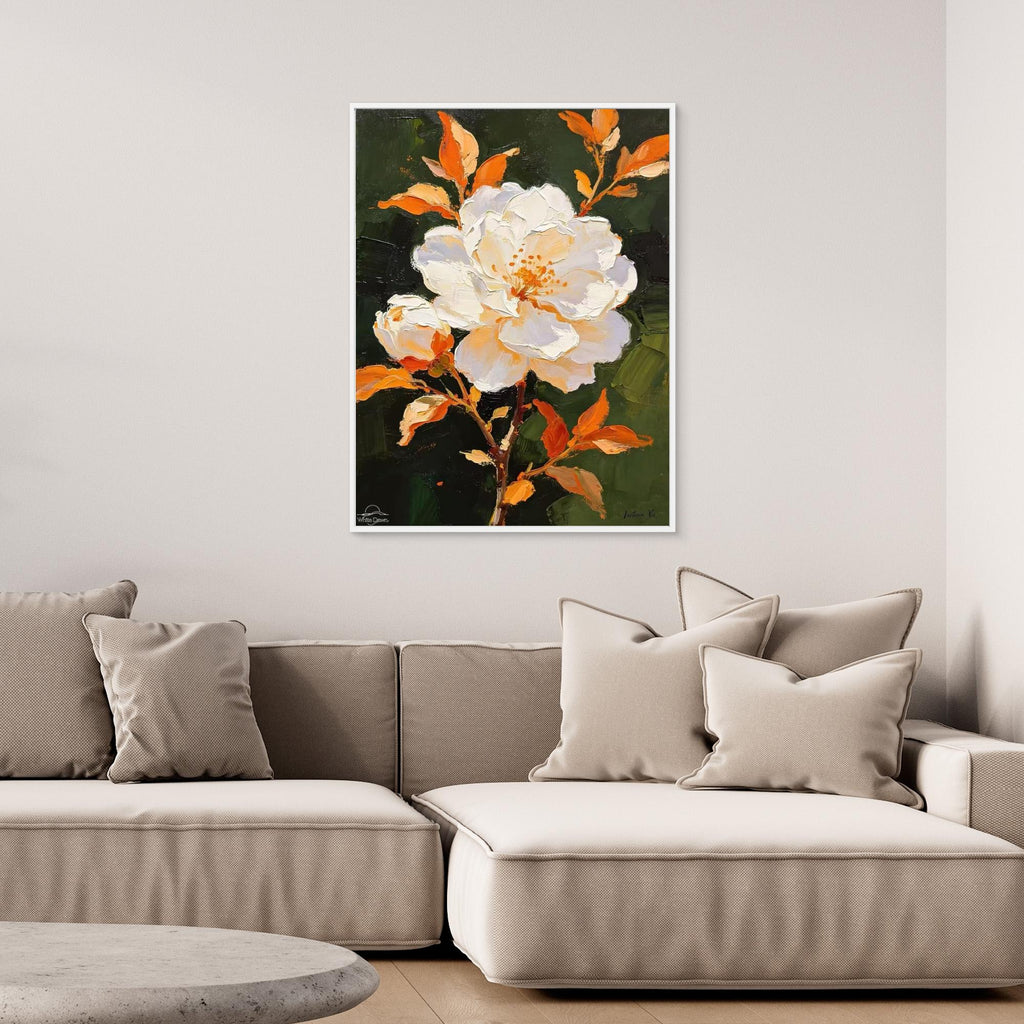 Orange Blossom Bloom — Fauvist Floral Art Print