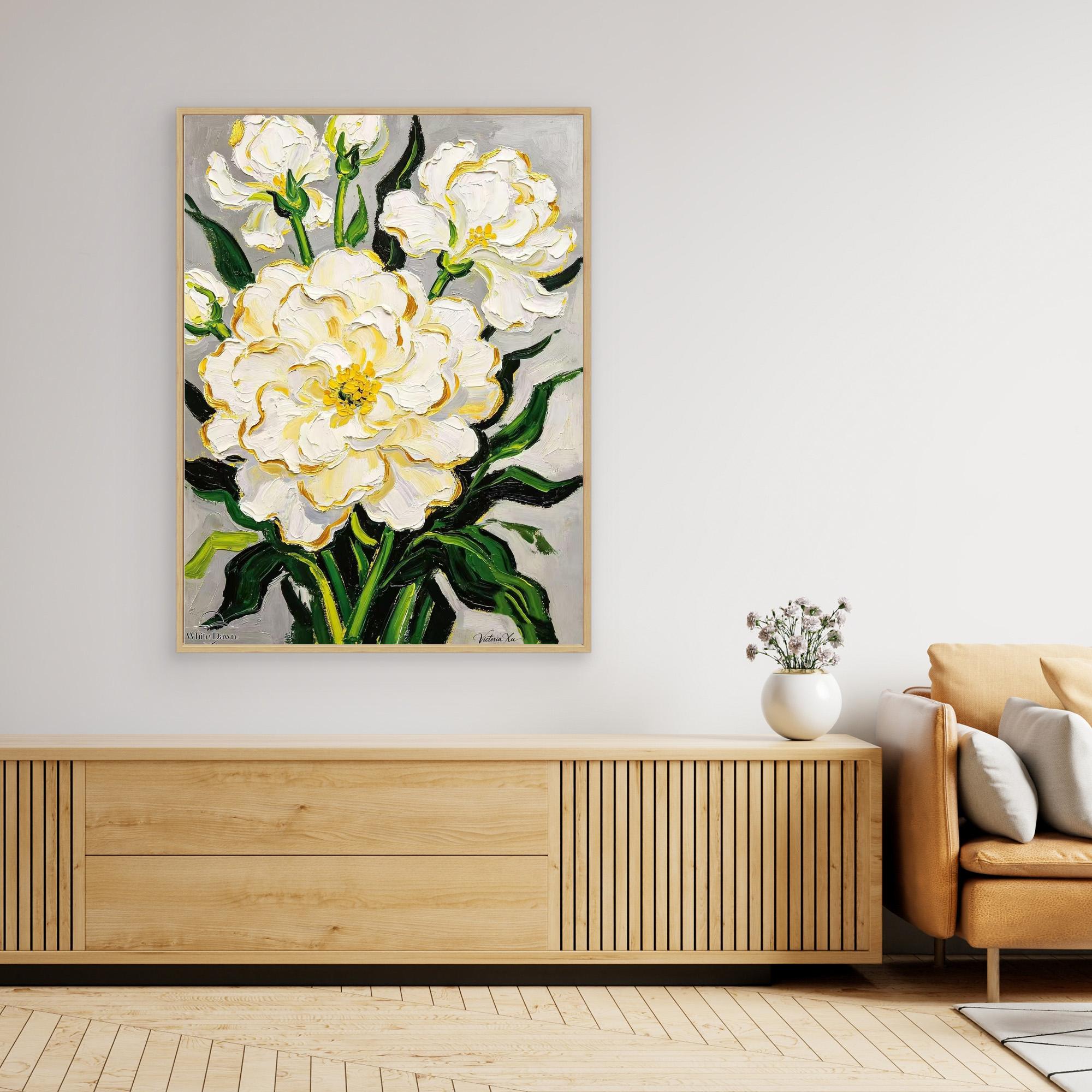 Blooming Tuberose — Fauvist Floral Art Print