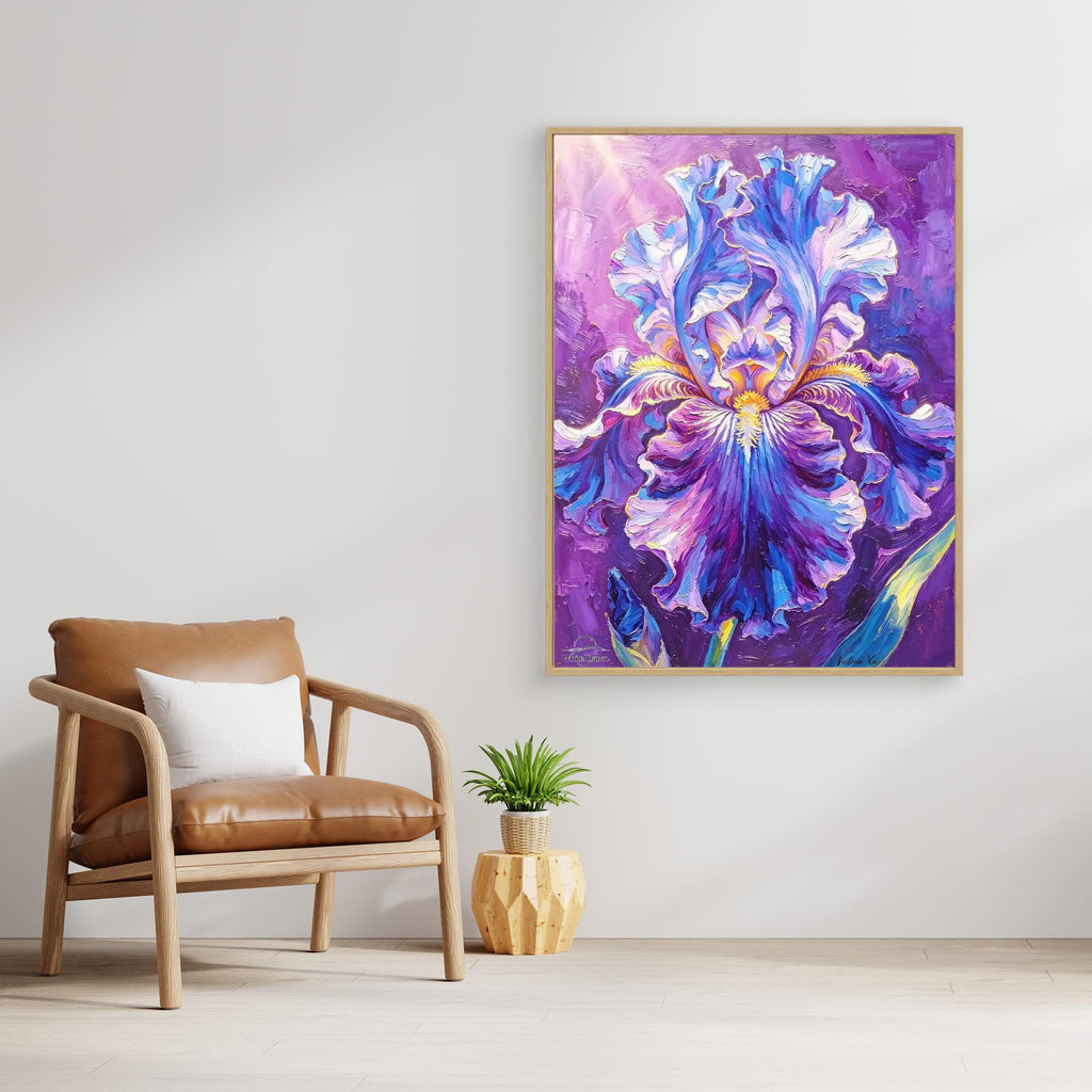 Dazzling Iris — Fauvist Floral Art Print