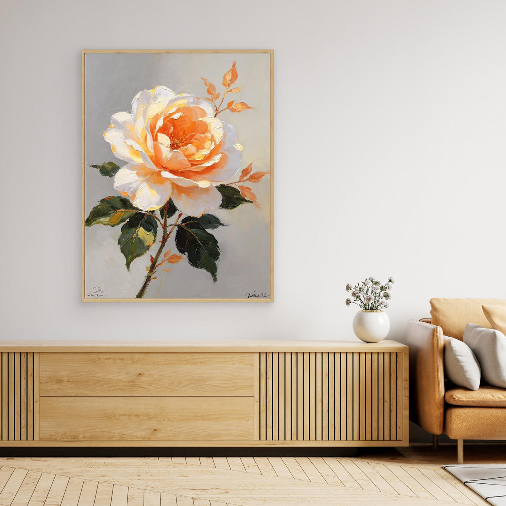 Soft Orange Blossom — Fauvist Floral Art Print