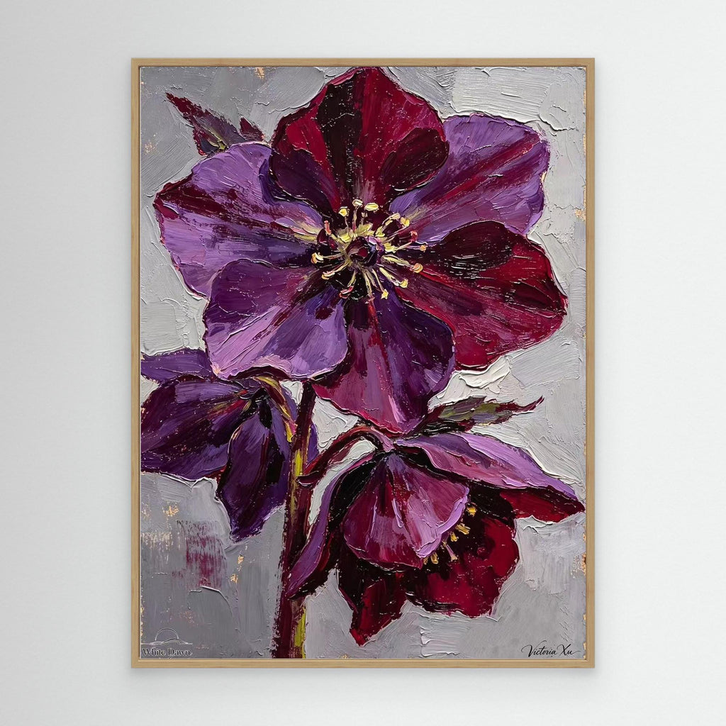 Christmas Rose — Fauvist Floral Art Print