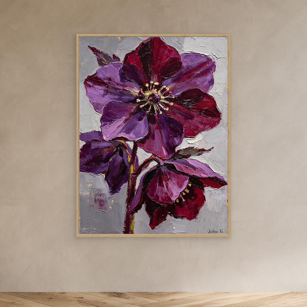 Christmas Rose — Fauvist Floral Art Print