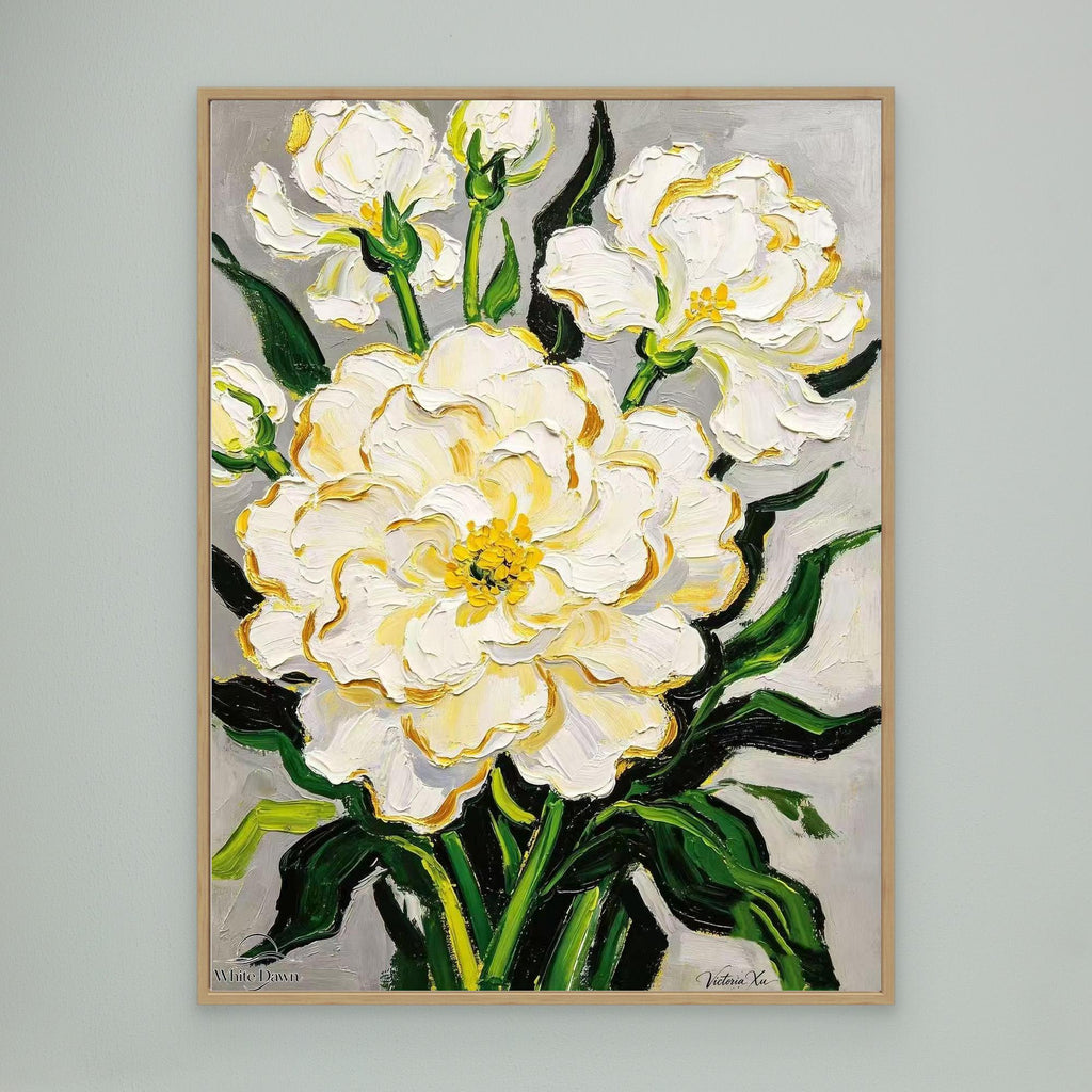 Blooming Tuberose — Fauvist Floral Art Print
